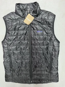 Patagonia Nano Puff Vest ~ Men's Medium $189.00 Black 84242 Hiking - Picture 1 of 2