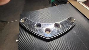 Chrome Flush Top Billet Triple Tree uppe Fit Harley 36-99 Frames Wide Glide 41MM - Picture 1 of 5