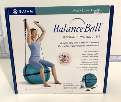 Kit de bandas de resistencia de bola de equilibrio Gaiam, bola no incluida Foto 1 de 4