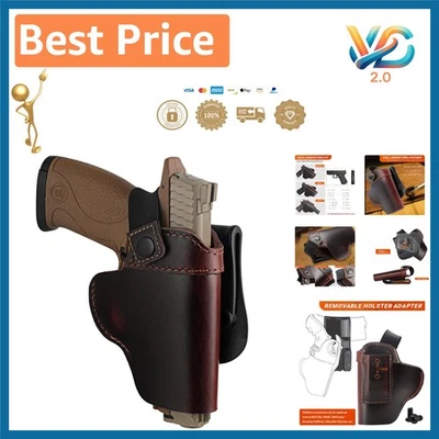 Durable Leather OWB Paddle Holster for Smooth Draw and Security - Right-Handed - Image 1 of 4