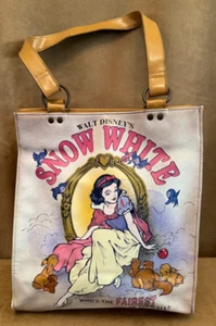 Vintage Walt Disney Snow White Vinyl Tote Handbag purse bag picture graphic - Picture 1 of 9