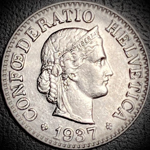 Switzerland 1937 - Uncirculated - 10 Rappen Cover