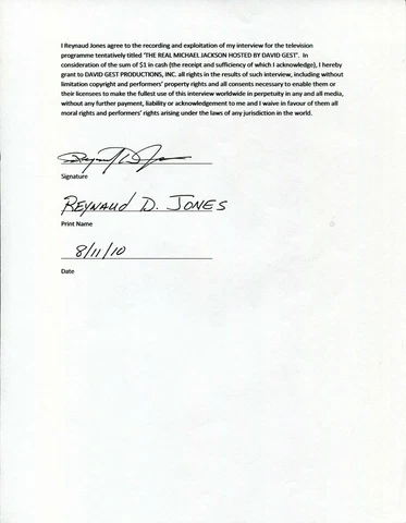 Reynaud Jones The Jackson 5 Michael 1st Appearance Signed Autograph Release Cover