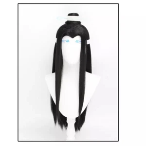 Anime Grandmaster of Demonic Cultivation Lan Wangji Cosplay Wig Headband&Hairnet - Picture 1 of 4