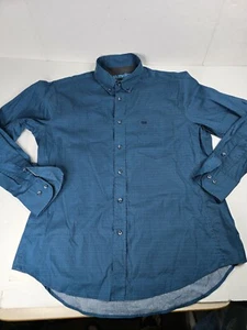 Wrangler 20X Competition Shirt Men's XL Blue Button Up Western Rodeo CowboyCore - Picture 1 of 10