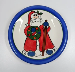 Vintage Libbey Holiday Christmas Santa Salad/Dessert Plate 8 1/4" Dia  EUC! - Picture 1 of 4
