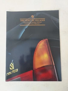 vintage 1994 Mercury Villager Nautica Minivan Car Brochure Catalog 14"x11" - Picture 1 of 3