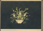 Art Deco Embellished Colored Litho /print ~ Listed Artist ~ Petite Floral