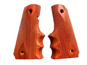 Gorgeous Wraparound Grip For 1911 Full Size Colt Kimber Clones Diamond Checkered - Picture 1 of 7