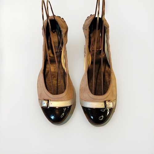 TOD’S Piastrelle slip on da donna nero talpa argento punta di mandorle taglia 8 5