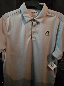 Men's Reebok Sleet (Gray) Polo Shirt Size Large Brand New With Tags - Picture 1 of 3
