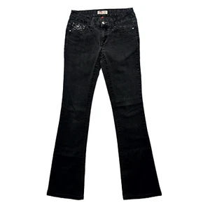 LEI Ashley Jeans Damen 5 Schwarz Denim Stretch Low-Rise Slim Bootcut Zip Fly - Bild 1 von 9