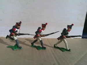 Authenticast, Napoleonic French advancing lot of 3, well painted, 54mm lead, TD - Picture 1 of 3