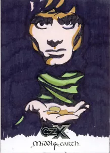 2022 Cryptozoic CZX Middle Earth Sketch Card Myers Frodo b - Bild 1 von 1