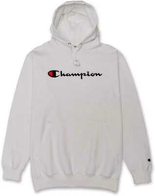 Champion Hombres Pullover Gráfico Sudadera con Capucha Sudadera Talla XLT Grande y Alto Blanco Nuevo con Etiquetas Foto 1 de 4