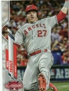2020 Topps Update Los Angeles Angels Mike Trout card U-4