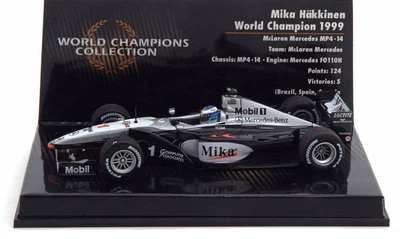 Minichamps McLaren MP4/14 1999 - Mika Hakkinen F1. World Champion 1/43 Scale - Image 1 of 4
