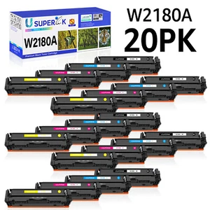 20PK W2180A Color Toner For HP Pro 3201dw MFP 3301fdw 3301sdw 3301cdw - NO CHIP - Picture 1 of 24