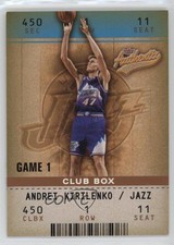 2002-03 Fleer Authentix Club Box /100 Andrei Kirilenko #99