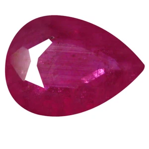 Impresionante piedra zafiro rojo rosado de 0,67 quilates en forma de pera (7 x 5 mm) - Imagen 1 de 1