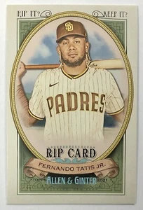 2021 Topps Allen & Ginter Fernando Tatis Jr Box Topper Triple Rip Card /75 - Picture 1 of 1