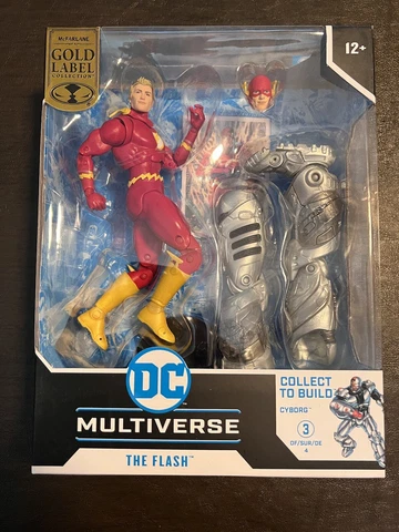 McFarlane DC Multiverse Gold Label FLASH Cyborg BAF Flashpoint  NEW! IN HAND Cover