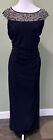 Xscape Dress Size 16 Beaded Rouched Evening Gown Party Wedding Guest Formal