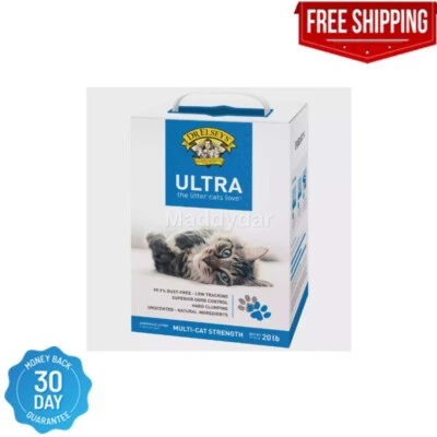 Dr. Elsey's Precious Cat Ultra Unscented Clumping Clay Cat Litter, 20 lb. Box