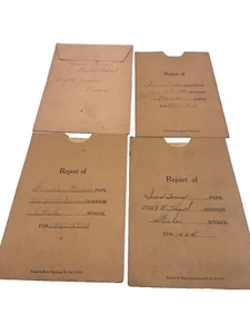 Tarjetas de calificaciones de colección escuela primaria pública efímeras años 30 Steele W Virginia - Imagen 1 de 6