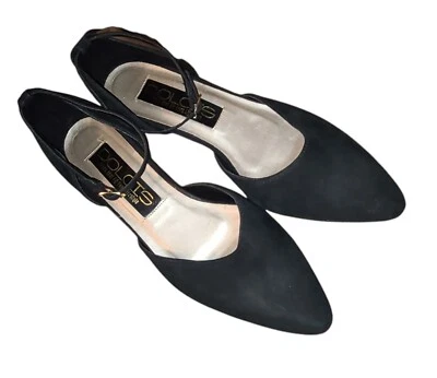 Zapatos de tacón Dolcis para mujer con correa negra Foto 1 de 4