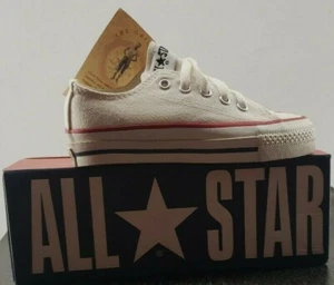 VINTAGE Converse Optical White Youth KID SIZES All Star Made  USA LOW C7521251  - Picture 1 of 10