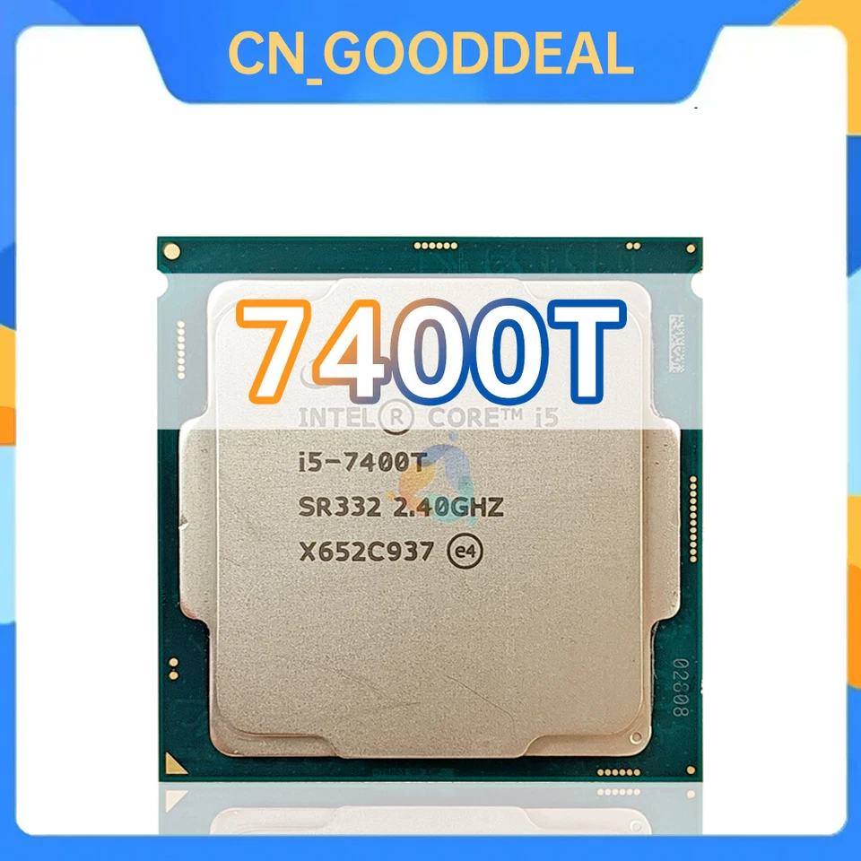 CPU Intel Core i5-7400T SR332 2,4 GHz 4 núcleos 4 hilos 6 MB 35 W LGA1151 i5 7400T Foto 1 de 1