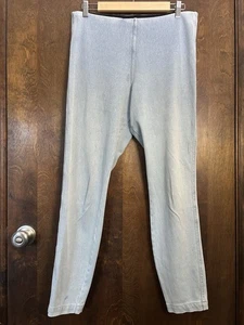 LYSSÉ NEW YORK Toothpick Denim Legging Light Wash Blue Pull On Size Large - Picture 1 of 7