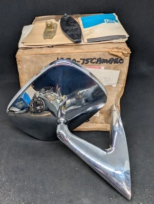 NOS 1970 1971 1972 1973 1974 1975 CHEVROLET CAMARO RIGHT SIDE MIRROR KIT 9814436 - Image 1 of 4