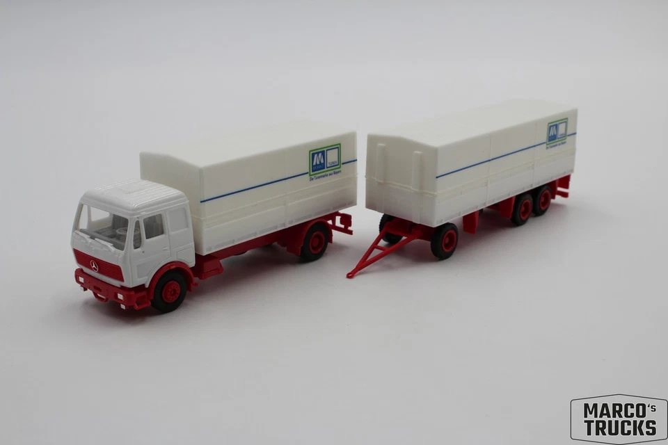 Herpa MB NG drawbar truck 2a/3a "Moralit Türen aus Bayern" 1:87 /H25935 - Image 1 of 1