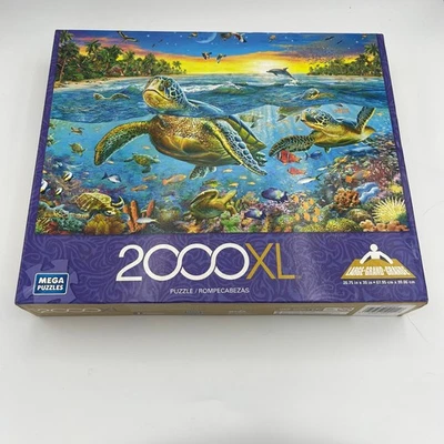 Mega Puzzles Sea Life Underwater Ocean Puzzle 2000 XL Pieces.  NEW - Image 1 of 4