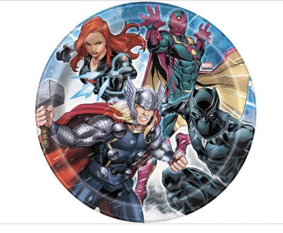 "Platos de postre de papel Marvel Avengers 6 3/4"" 8 unidades" Foto 1 de 3