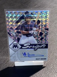 2022 Panini Mosaic Riley Greene Scripts Silver Prizm #SC-RG, Rookie Auto RC - Picture 1 of 2