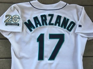 Vtg Seattle Mariners Jersey RARE John Marzano Authentic Russell Athletic sz 46 - Picture 1 of 5