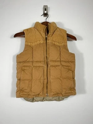 Chaleco acolchado auténtico GAP Kids marrón pana yugo talla S Foto 1 de 4