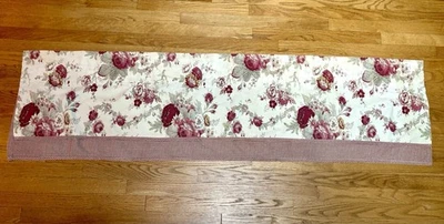 Cenefa Waverly Garden Room Norfolk Rose Red Gingham Rod bolsillo ventana Foto 1 de 4