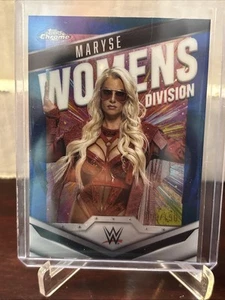 2025 Topps Chrome WWE Maryse Blue Refractor Womens Division #09/150 - Picture 1 of 3