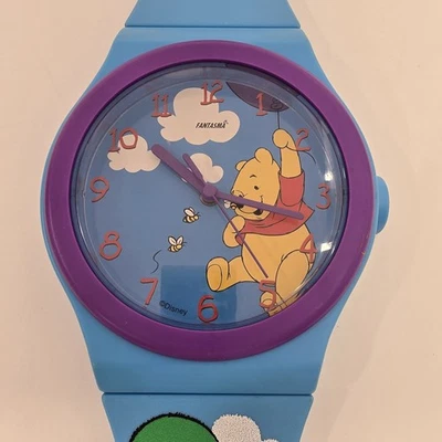 Reloj de pared vintage Winnie The Pooh azul funcionando 3 pies  Foto 1 de 4
