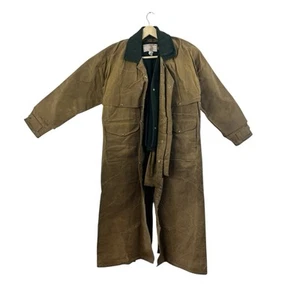 Vintage Filson 38 Full Length Oiled Tin Cloth Jacket & Wool Vest Mens READ***** - Picture 1 of 17