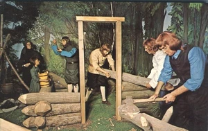 Postal 1969 del Museo Nacional de Cera Lancaster Pennsylvania Amish & Mennonites - Imagen 1 de 2