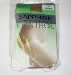 Sapphire Breathable Control Top Pantyhose W Detachable Panty Size A SAND - Picture 1 of 1