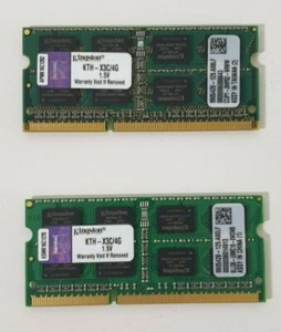 8GB (2 X 4GB) KINGSTON KTH-X3C/4G DDR3 SDRAM Laptop RAM SODIMM 204pin 1600MHZ - Picture 1 of 2