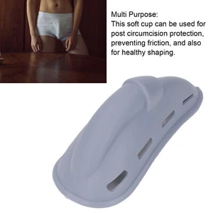 Men Underwear Cup Soft Lightweight Breathable Circumcision Protective Cup Briefs - Picture 1 of 12