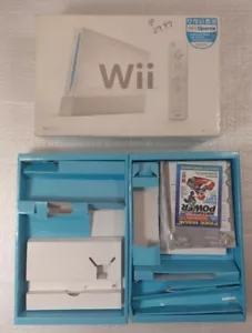 Console de jeux Nintendo Wii Sports blanche BOITE VIDE PLATEAUX INSERTS MANUELS UNIQUEMENT - Photo 1/2