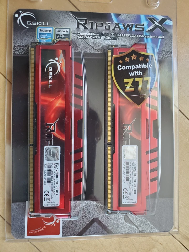 G.SKILL Ripjaws X Series F3-12800CL9D-8GBXL (2 x 4GB)  - Image 1 of 1